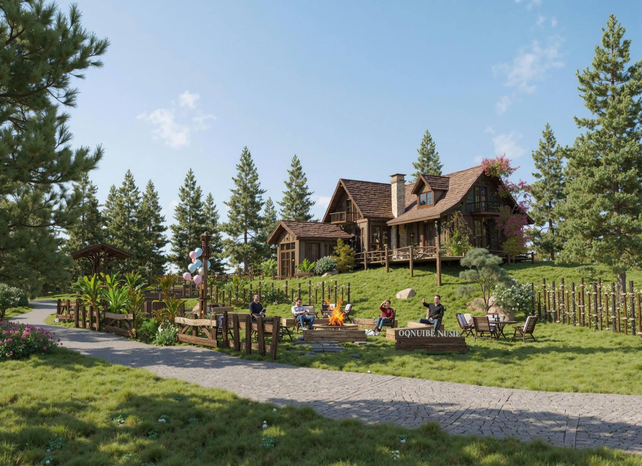 Khu nhà gỗ phong cách châu Âu – Điểm check-in mới tại Lumora