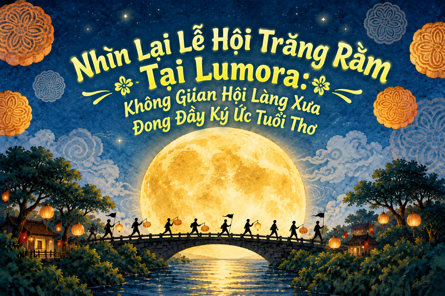 Nhìn Lại Lễ Hội Trăng Rằm Tại Lumora: Không Gian Hội Làng Xưa Đong Đầy Ký Ức Tuổi Thơ