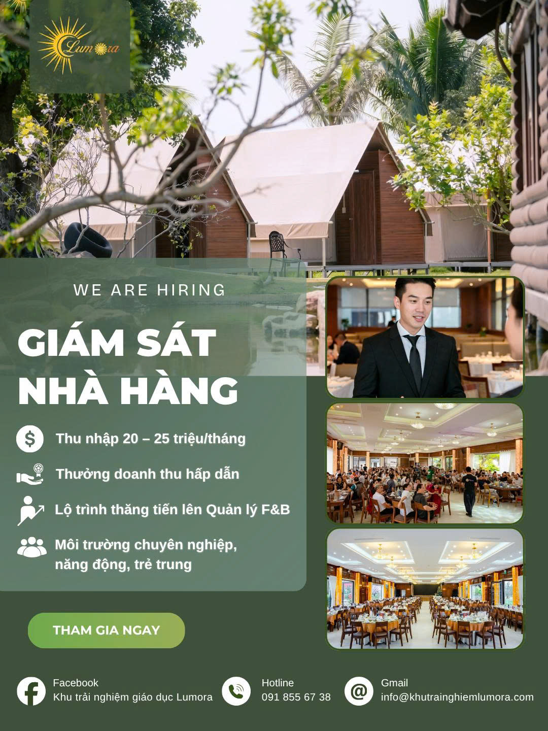 Lumora Tuyển Dụng: Giám Sát Nhà Hàng
